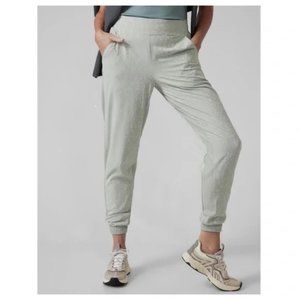 ATHLETA Brooklyn Lined Textured Jogger - Serpentine Coastal Grey - size 6
